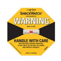 SpotSee | ShockWatch Label L-65 - Serialized - 25G (Yellow)