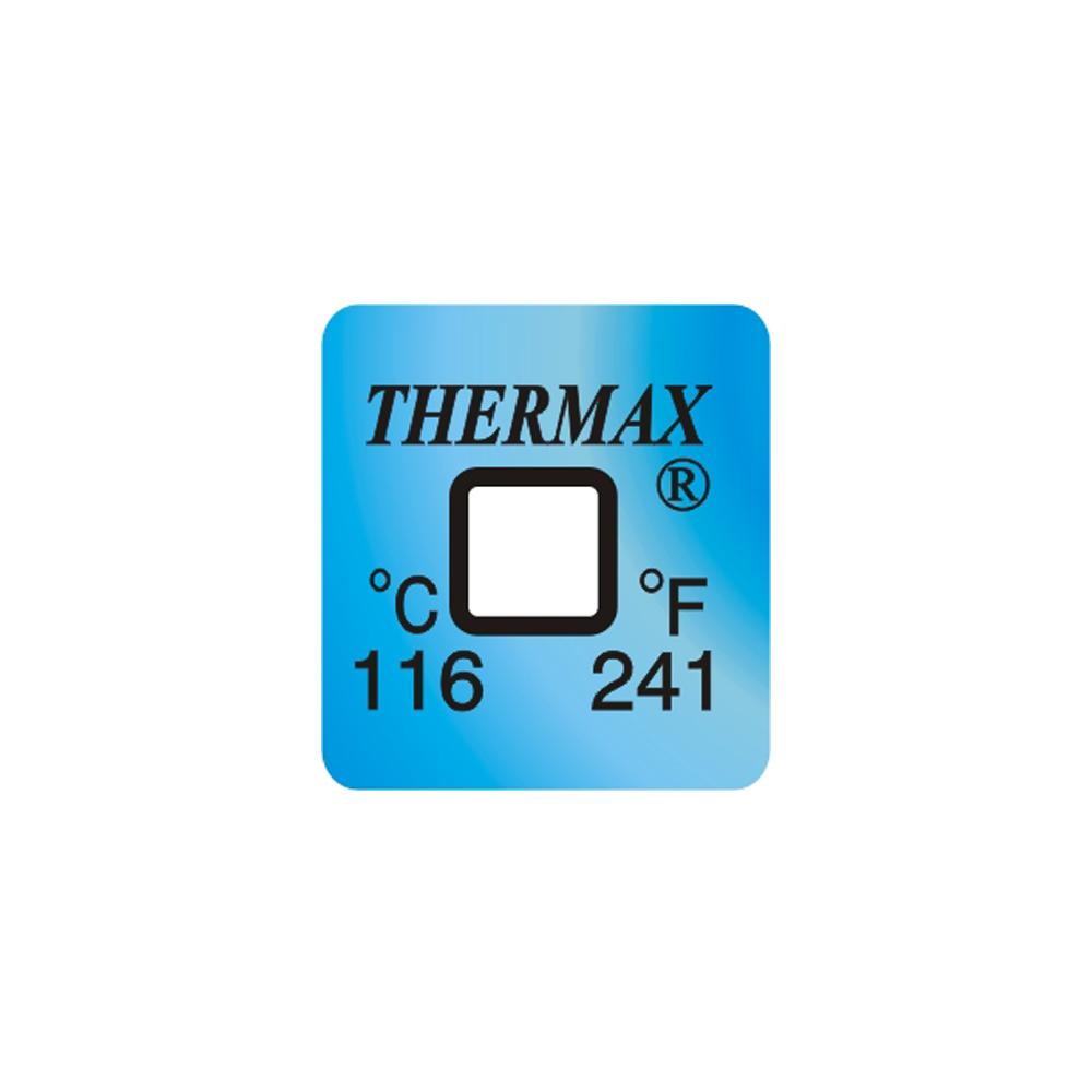 SpotSee | THERMAX SINGLE LEVEL IRREVERSIBLE LABELS 116C (50/PACK)